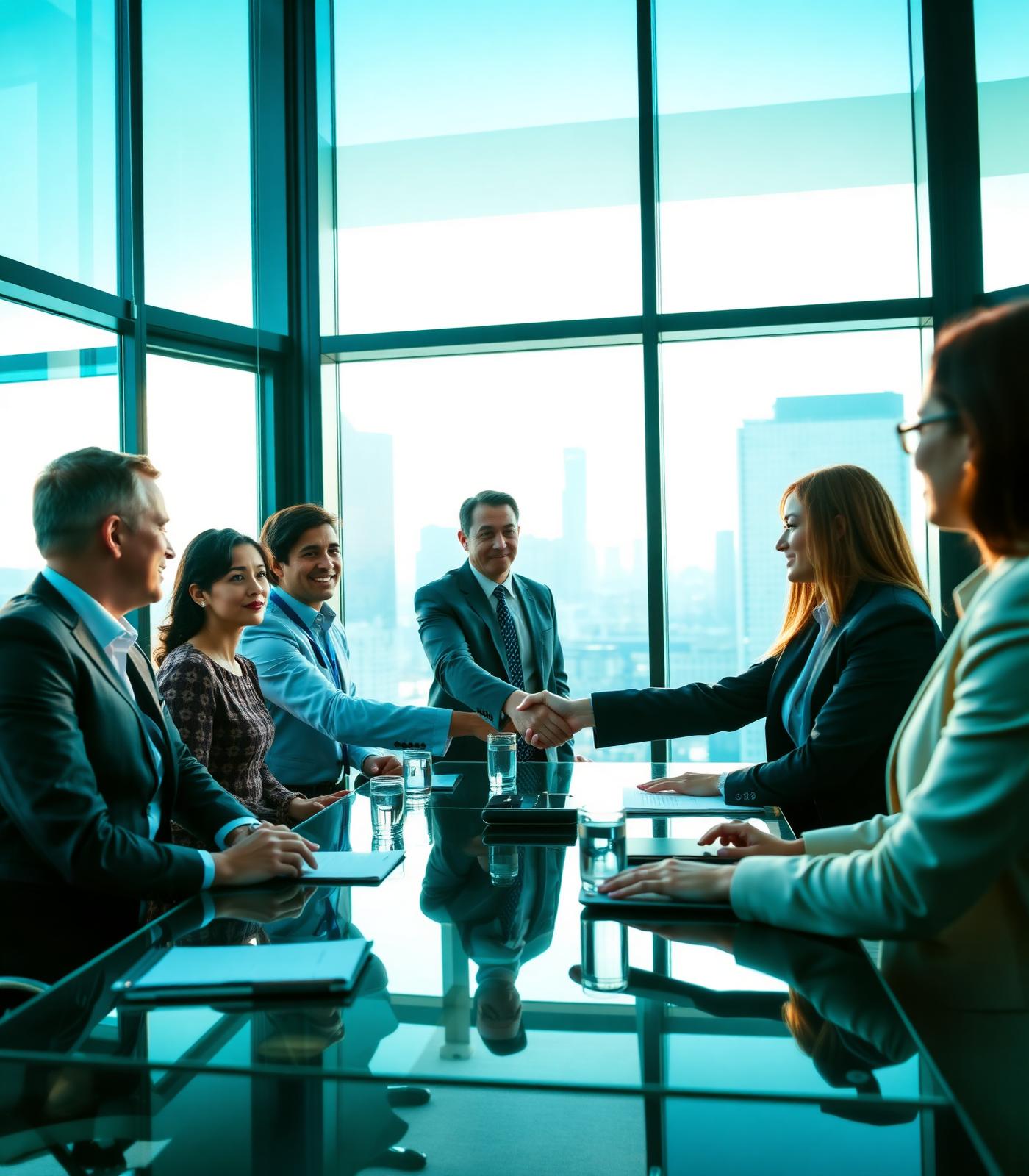 Pinaka Solutions team in a modern corporate office